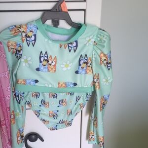 Nwt Bluey 4t Girls Swim